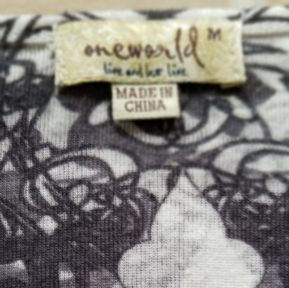 One World Live and Let Live Top - Picture 5 of 7